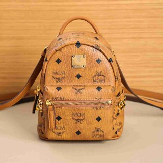 MCM スターク Xミニ スタッズ リュック クラシックモノグラム コニャック MMK6SVE92CO001 サイズ:21x17.5x10cm