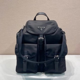 Prada クラシック ナイロン ショルダーストラップ ナイロン ブラック 2VZ110A サイズ:39x34x15cm Prada クラシック ナイロン ショルダーストラップ ナイロン ブラック 2VZ110A サイズ:39x34x15cm