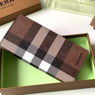 BURBERRY ヴィンテージチェックエコキャンバス長財布 サイズ:19x10x2.5cm