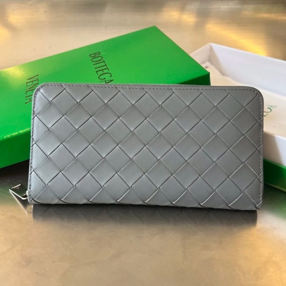BOTTEGA VENETA BV 593217 メンズ編み財布 クラシック編み牛皮 19x10cm サイズ:19x10cm BOTTEGA VENETA BV 593217 メンズ編み財布 クラシック編み牛皮 19x10cm サイズ:19x10cm