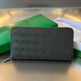BOTTEGA VENETA BV 593217 メンズ編み財布 クラシック編み牛皮 19x10cm サイズ:19x10cm