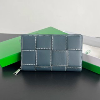 BOTTEGA VENETA BV 748054 編みステッチ財布 中幅編み 19x11.4cm サイズ:19x11.4cm