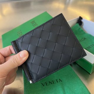 BOTTEGA VENETA BV 592626 新作マネークリップ 編み牛皮 11.5x9x0.5cm サイズ:11.5x9x0.5cm