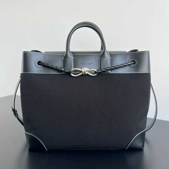 BOTTEGA VENETA BV 827066 アンディアーモ 帆布×レザー サイズ:43x39x20cm
