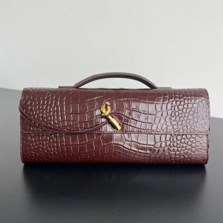 BOTTEGA VENETA BV 741511 クラッチバッグ ワニ紋羊革 31x13cm サイズ:31x13cm