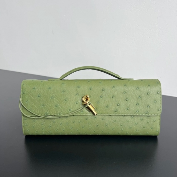 BOTTEGA VENETA BV 805241 アンディアーモ クラッチバッグ ダチョウ革 31x13cm サイズ:31x13cm BOTTEGA VENETA BV 805241 アンディアーモ クラッチバッグ ダチョウ革 31x13cm サイズ:31x13cm
