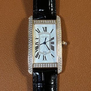 CARTIER WB704751 タンクアメリカン レディース 腕時計老舗 CARTIER WB704751 タンクアメリカン レディース 腕時計老舗
