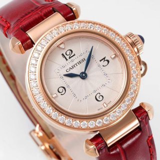CARTIER パシャ ドゥ 30mm レディース 特別モデル 電池交換OK CARTIER パシャ ドゥ 30mm レディース 特別モデル 電池交換OK