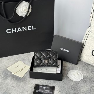 CHANEL AP0230 84401 三つ折り財布 ラム革 サイズ:10.5x7.5cm