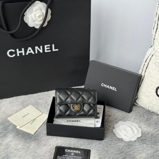 CHANEL AP0230 84401 三つ折り財布 ラム革 サイズ:10.5x7.5cm