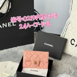 CHANEL 0219 CFカードケース カヴィア粒革 サイズ:11x8.5cm