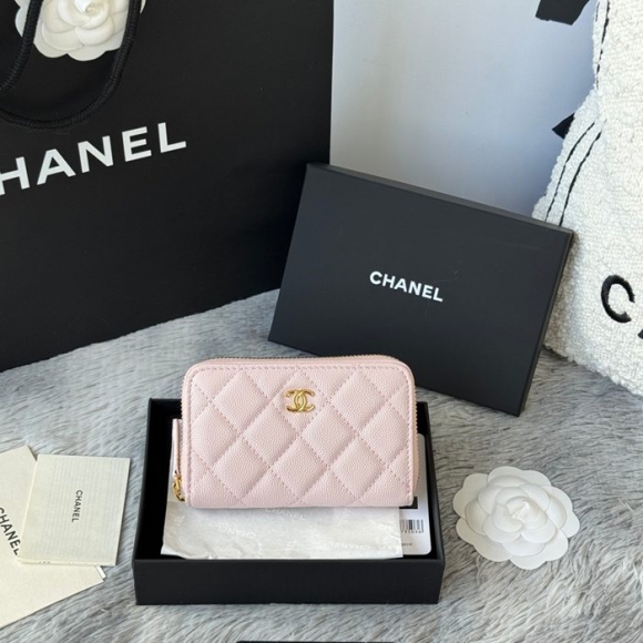 CHANEL 3686 0112 25c ラージジッピー長財布 カヴィア粒革 サイズ:12x8x2cm