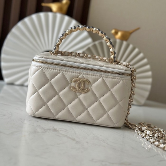 CHANEL 66049 ブラック×ホワイト 17×9.5×7.8cm サイズ:17×9.5×7.8cm CHANEL 66049 ブラック×ホワイト 17×9.5×7.8cm サイズ:17×9.5×7.8cm