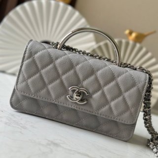 CHANEL 66030 ツイード ブラック×グレー×シルバー ハンドバッグ 春夏 18.5×11×6cm サイズ:18.5×11×6cm