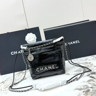 CHANEL AS3980 カーフレザー グレンチェック シルバー 斜め掛けバッグ クラシック 小 20×19×6cm サイズ:20×19×6cm