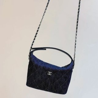 CHANEL デニム 斜め掛けバッグ クラシック 春夏 21.5×19×6cm サイズ:21.5×19×6cm