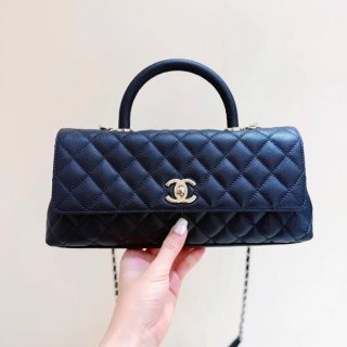 CHANEL カーフレザー ゴールド 斜め掛けバッグ クラシック 春夏 31×12×7cm サイズ:31×12×7cm