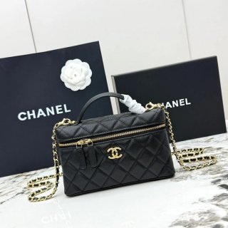 CHANEL AP5020 カーフレザー プレス ゴールド 斜め掛けバッグ クラシック ファッショナブル 19.5×17×5cm サイズ:19.5×17×5cm