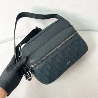 DIOR ライダー2.0メッセンジャー モノグラム×レザー サイズ:23x17x7.5cm