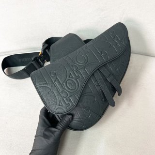 DIOR グラビティオールレザーサドルバッグ ブラック サイズ:27x5cm