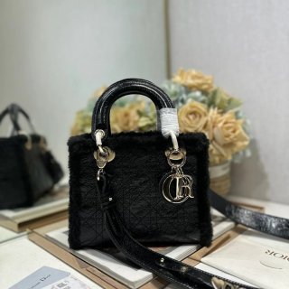 DIOR 0538 ブラック、ベージュ 斜め掛けバッグ、ショルダーバッグ、ハンドバッグ 小 ミニ 20.0x17.0x8.0cm サイズ:20x17cm