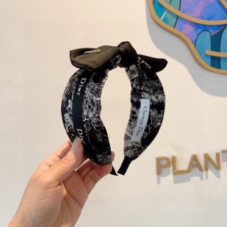 ディオール スタイル ヘアバンド ボウ
