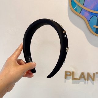 シャネル スタイル ヘアバンド レター