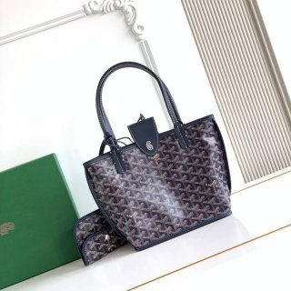 GOYARD S5503 キャンバス、レザー グレー ショルダーバッグ、ミニバッグ、ハンドバッグ キャンバス、レザー、ミニ 20x20x10cm サイズ:20x20x10cm