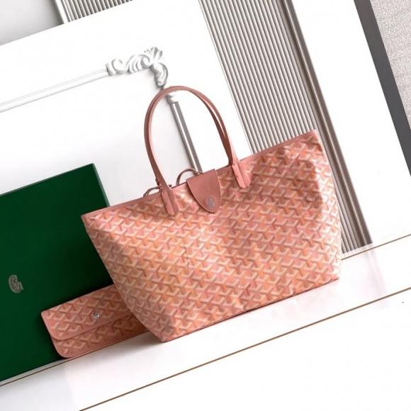 GOYARD 6603 キャンバス、レザー ショルダーバッグ、ハンドバッグ キャンバス、レザー、大 34x28x15cm サイズ:34x28x15cm GOYARD 6603 キャンバス、レザー ショルダーバッグ、ハンドバッグ キャンバス、レザー、大 34x28x15cm サイズ:34x28x15cm