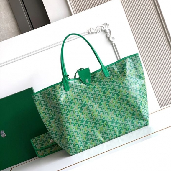 GOYARD 6603 キャンバス、レザー ショルダーバッグ、ハンドバッグ キャンバス、レザー、大 34x28x15cm サイズ:34x28x15cm GOYARD 6603 キャンバス、レザー ショルダーバッグ、ハンドバッグ キャンバス、レザー、大 34x28x15cm サイズ:34x28x15cm