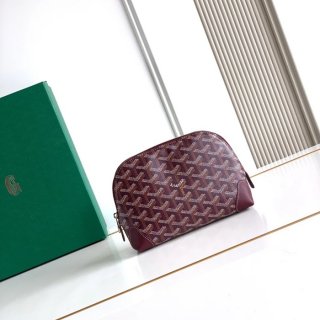 GOYARD 6107 レザー ワインレッド ハンドバッグ、ハンドバッグ ヴァンドーム、レザー、クラシック 18x13.5cm サイズ:18x13.5cm