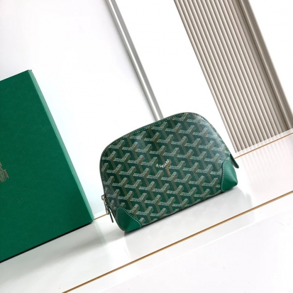 GOYARD 6107 レザー グリーン ハンドバッグ、ハンドバッグ ヴァンドーム、レザー、クラシック 18x13.5cm サイズ:18x13.5cm GOYARD 6107 レザー グリーン ハンドバッグ、ハンドバッグ ヴァンドーム、レザー、クラシック 18x13.5cm サイズ:18x13.5cm