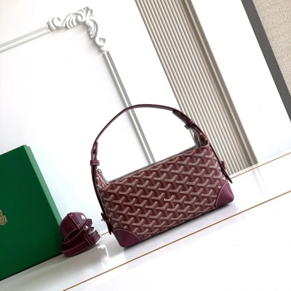 GOYARD 8031 ワインレッド 化粧ポーチ、ハンドバッグ ボーイング 24x13x12cm サイズ:24x13x12cm GOYARD 8031 ワインレッド 化粧ポーチ、ハンドバッグ ボーイング 24x13x12cm サイズ:24x13x12cm