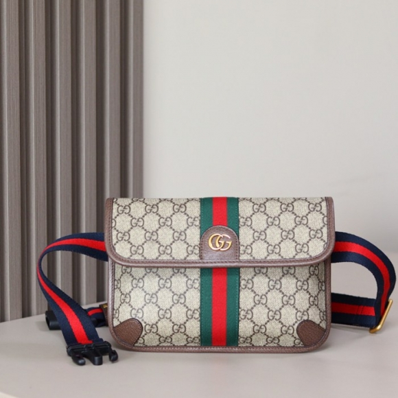 GUCCI オフィディア ウエストバッグ 黒灰 サイズ:23.9x17x3.6cm GUCCI オフィディア ウエストバッグ 黒灰 サイズ:23.9x17x3.6cm