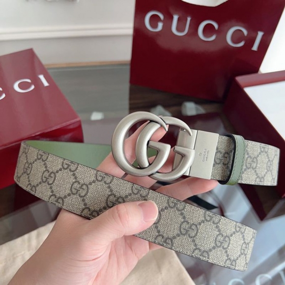 グッチ メンズ ベルト 回転式GG 3.8cm