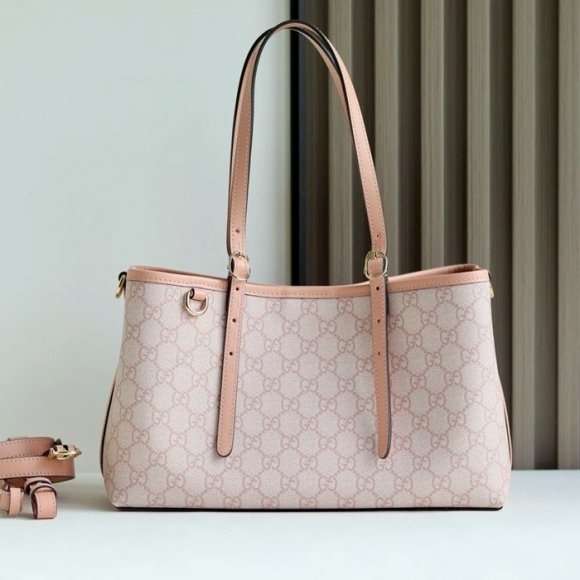 GUCCI 815214 ピンク トートバッグ、斜め掛けバッグ オフィディア、GG、クラシック 31x18x11cm サイズ:31x18x11cm