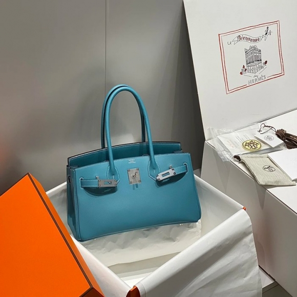 HERMES バーキン 29cm デニム デニムブルー ハンドバッグ セミハンドメイド 29cm Birkin 29cm サイズ:29cm HERMES バーキン 29cm デニム デニムブルー ハンドバッグ セミハンドメイド 29cm Birkin 29cm サイズ:29cm