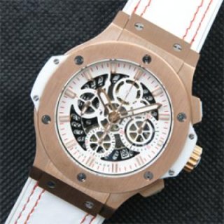 HUBLOT アエロバン ピンクゴールド 革ベルト 本格派時計 HUBLOT アエロバン ピンクゴールド 革ベルト 本格派時計