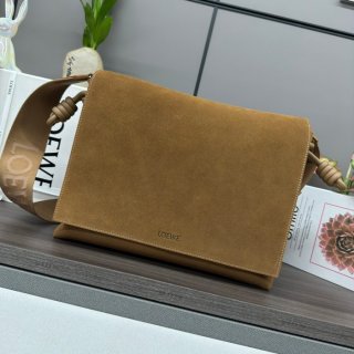 LOEWE 062404 スエード牛皮革 フラメンコ サイズ:34x24x12cm