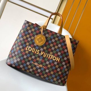LOUIS VUITTON N00192 牛皮 パターン キャンバス ハンドバッグ 40x32x16cm サイズ:40x32x16cm