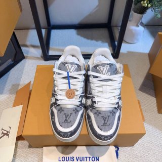 【LOUISVUITTON】トレーナースニーカーデニムスニーカーバスケットボールシューズメンズレディース 【LOUISVUITTON】トレーナースニーカーデニムスニーカーバスケットボールシューズメンズレディース