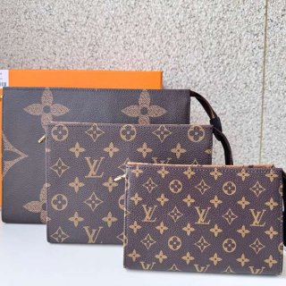 LOUIS VUITTON 11248 トリオクラッチバッグ モノグラム サイズ:25x20x5.5cm