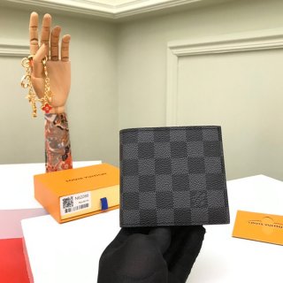 LOUIS VUITTON N63336 マルコ長財布 ダミエグラファイト サイズ:10.5x10.5cm
