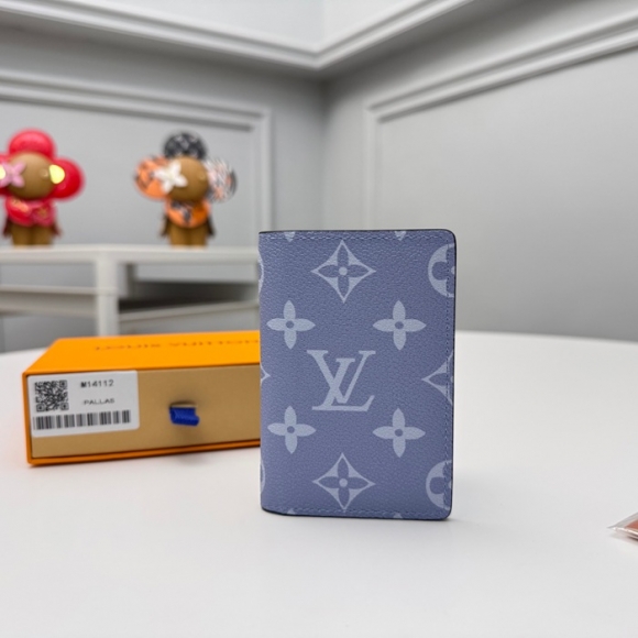 LOUIS VUITTON M14112 ポケットオーガナイザー モノグラム×タイガ ブルー サイズ:8x11cm