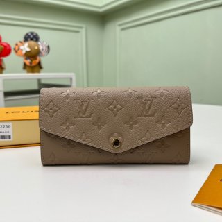 LOUIS VUITTON M82256 サラ長財布 モノグラムアンプラント ベージュ サイズ:19x10.5cm