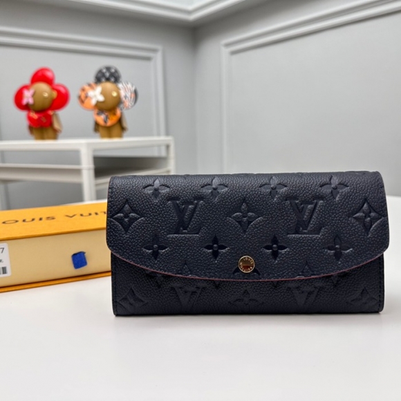 LOUIS VUITTON M69417 エミリー長財布 モノグラムアンプラント ブルー サイズ:19x10cm LOUIS VUITTON M69417 エミリー長財布 モノグラムアンプラント ブルー サイズ:19x10cm