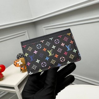 LOUIS VUITTON M13403 カードケース 村上隆コラボ ブラックマルチ サイズ:11x7x0.5cm
