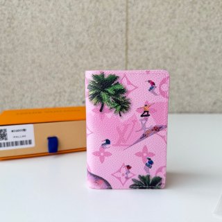 LOUIS VUITTON M26800 ポケットオーガナイザー モノグラム スケボー ピンク サイズ:5x11.1cm