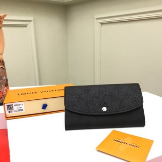LOUIS VUITTON M60143 イリス長財布 モノグラムレース ブラック サイズ:19x12cm