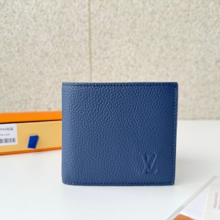 LOUIS VUITTON M25944 マルコ財布 LVエアログラム ブルー サイズ:5x10.5cm